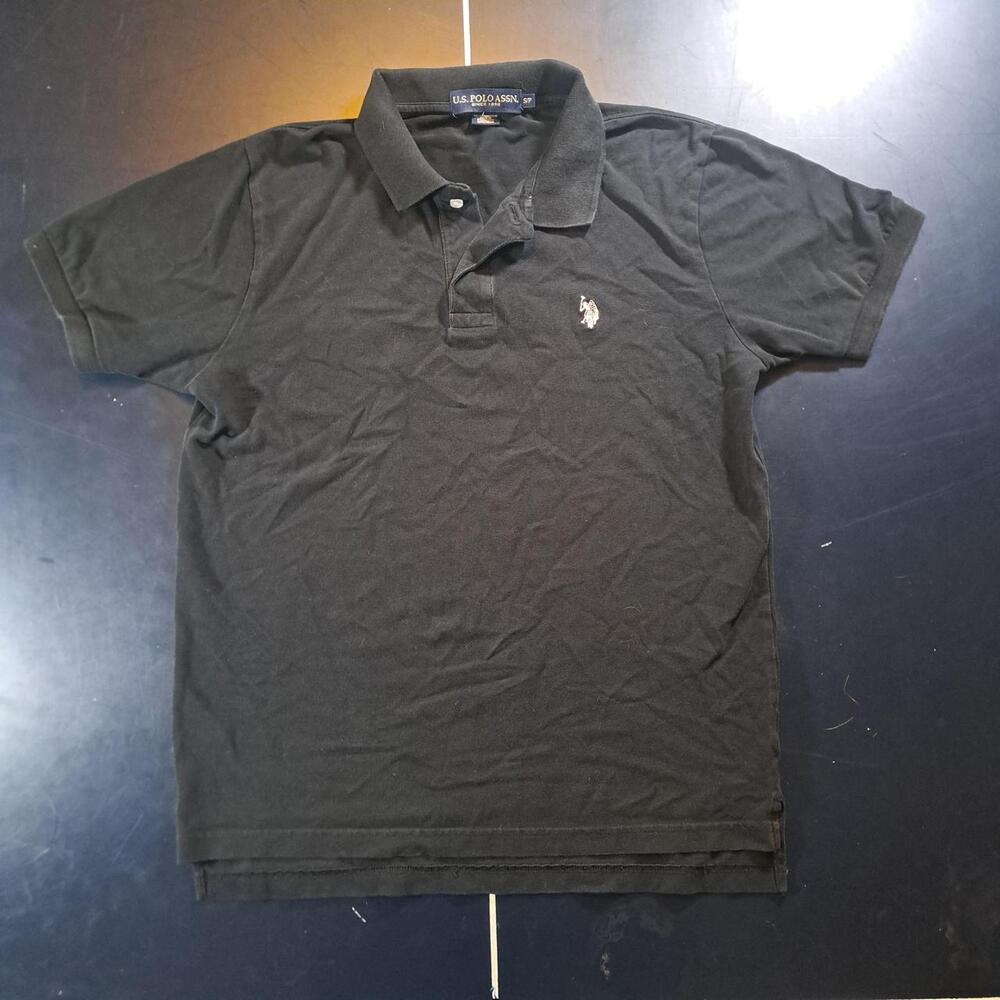 U.S. Polo Assn. Men's Black Polo-shirts